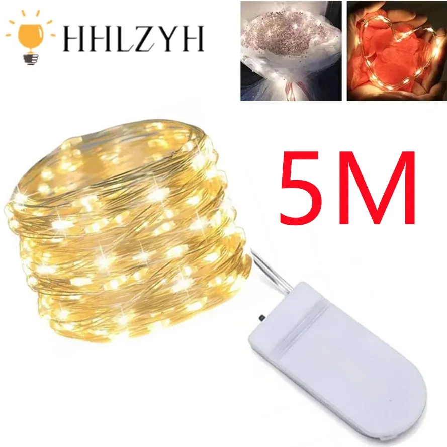 LED String Lights 5M Waterproof Battery Operated for Wedding Party Christmas