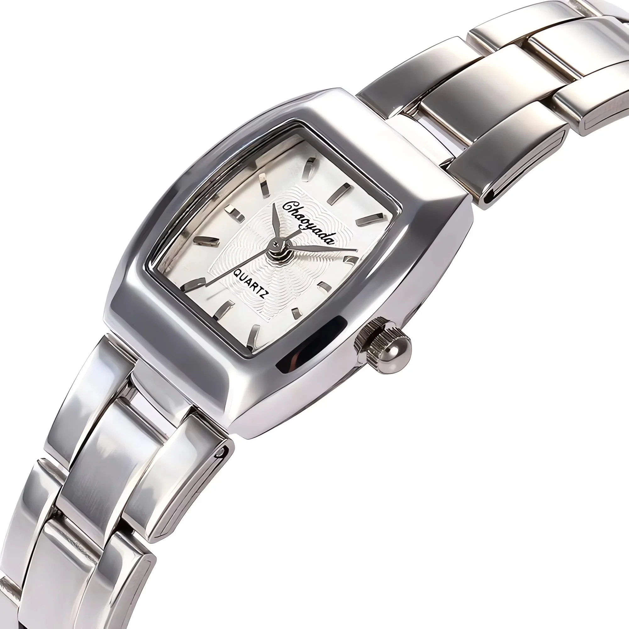 Elegant Square Steel Belt Watch
