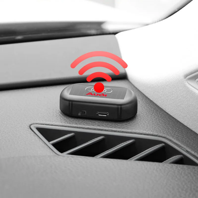 Car Fake Security Light Solar Powered Universal Warning LED Light Alarm Lamp For Audi A5 A3 A4 A6 A7 A8 Q2 Q7 Q3 Q5 Q8 B5 B6 B7