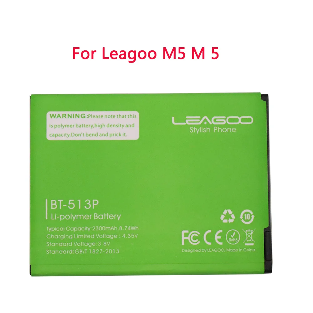 

New Original BT 513P BT513P BT-513P Battery For Leagoo M5 M 5 3.8V 2300mAh Mobile Cell Phone Replacement Li-ion polymer battery
