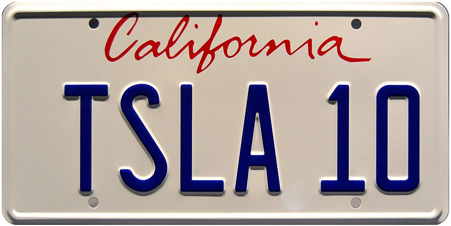 

Celebrity Machines SpaceX Falcon Heavy | TSLA 10 | Metal License Plate