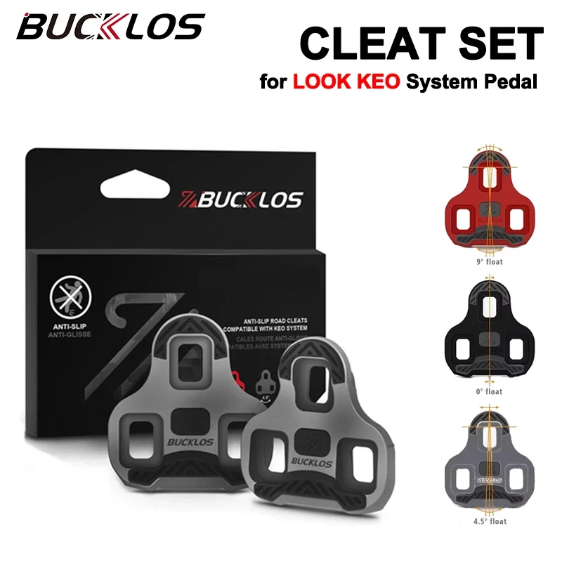 BUCKLOS Bike Cleats for LOOK KEO Road Bicycle Self-locking Pedal