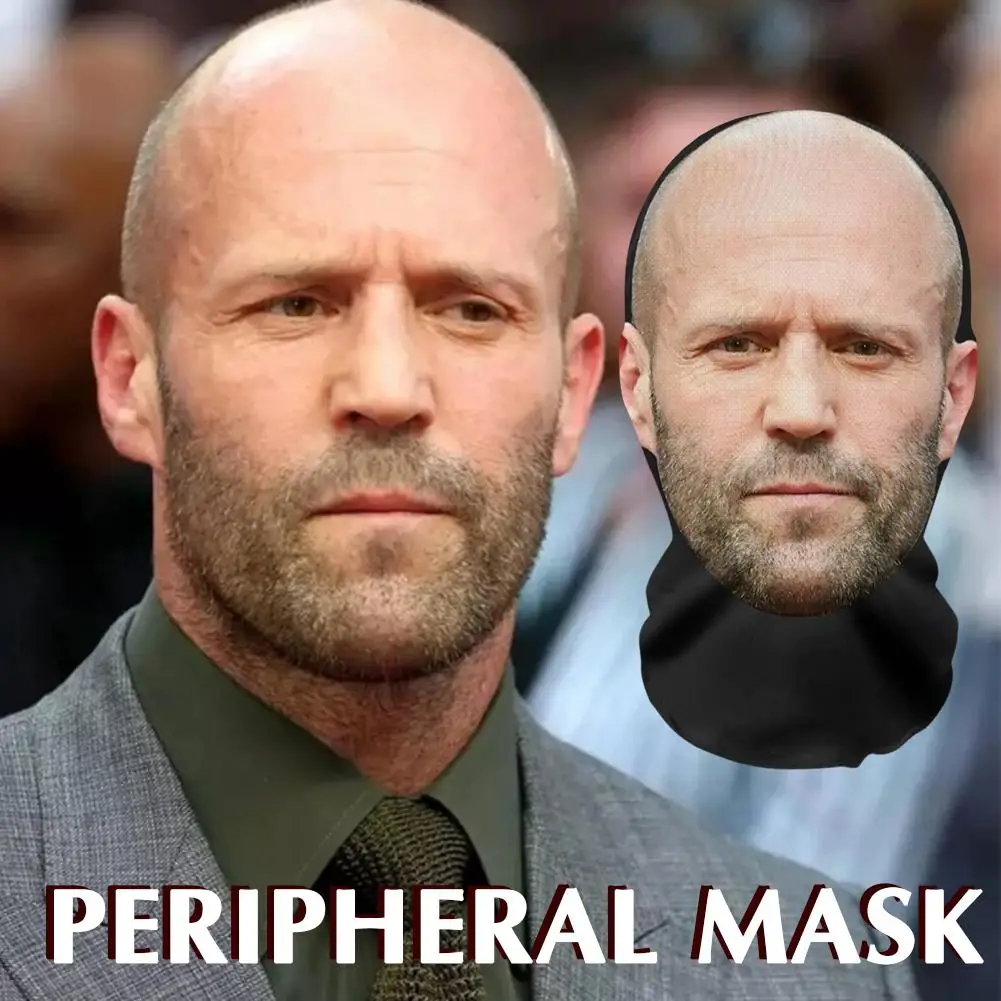 Interesting 3D Printed Seamless Mask Head Cover John Pork Smiling Party Cosplay Props UV Protection Shield Ronaldo PatternCosplay