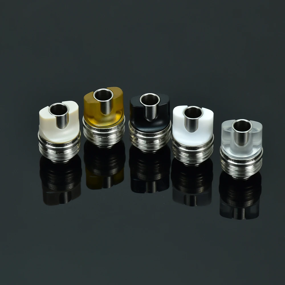 

Monarchy Cyber Whistle Style Drip Tip Stainless Steel + PEEK + PEI + PC + POM Set AIO for BB / Billet / Boro AIO Box Mod