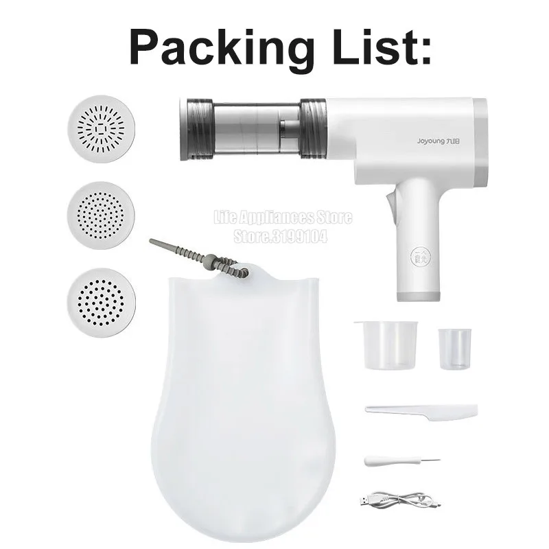 Joyoung Handheld Noodles Maker Portable Noodle Pasta Pressing Machine Rechargeable With 3 Molds Kitchen Tool M2-DS75