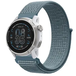 Premium Nylon Loop Strap - 20/22mm Comfortable Sports Bracelet Accessory - Width 22mm (Clear feather)