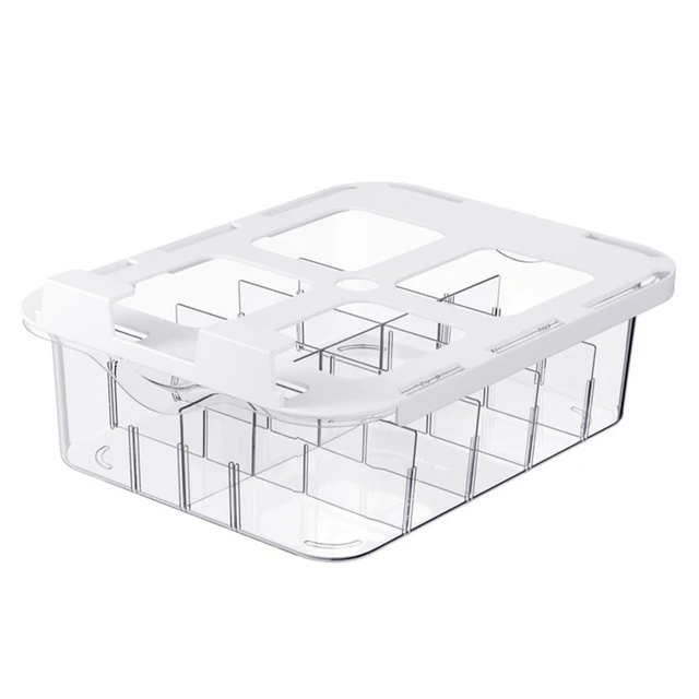 Drawer Organizer Set Clear Plastic Desk Drawer Dividers Trays Dresser  Storage Bins Separation Box for Makeup