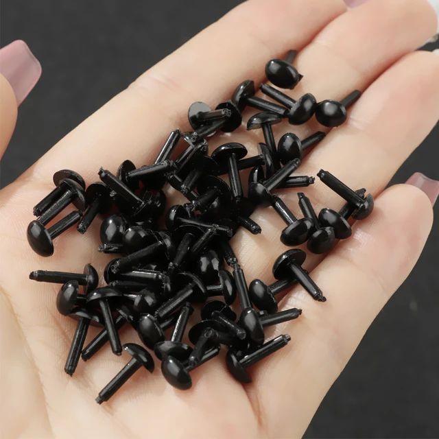 50/100pcs Black Plastic Doll Eyes Safety Eyes For toys Teddy Bear