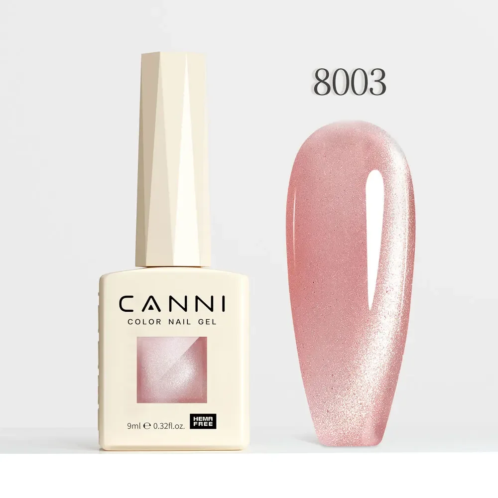 CANNI HEMA Free Black Glitter Diamond Sparkle Gel Polish - Long-Lasting Glossy Finish