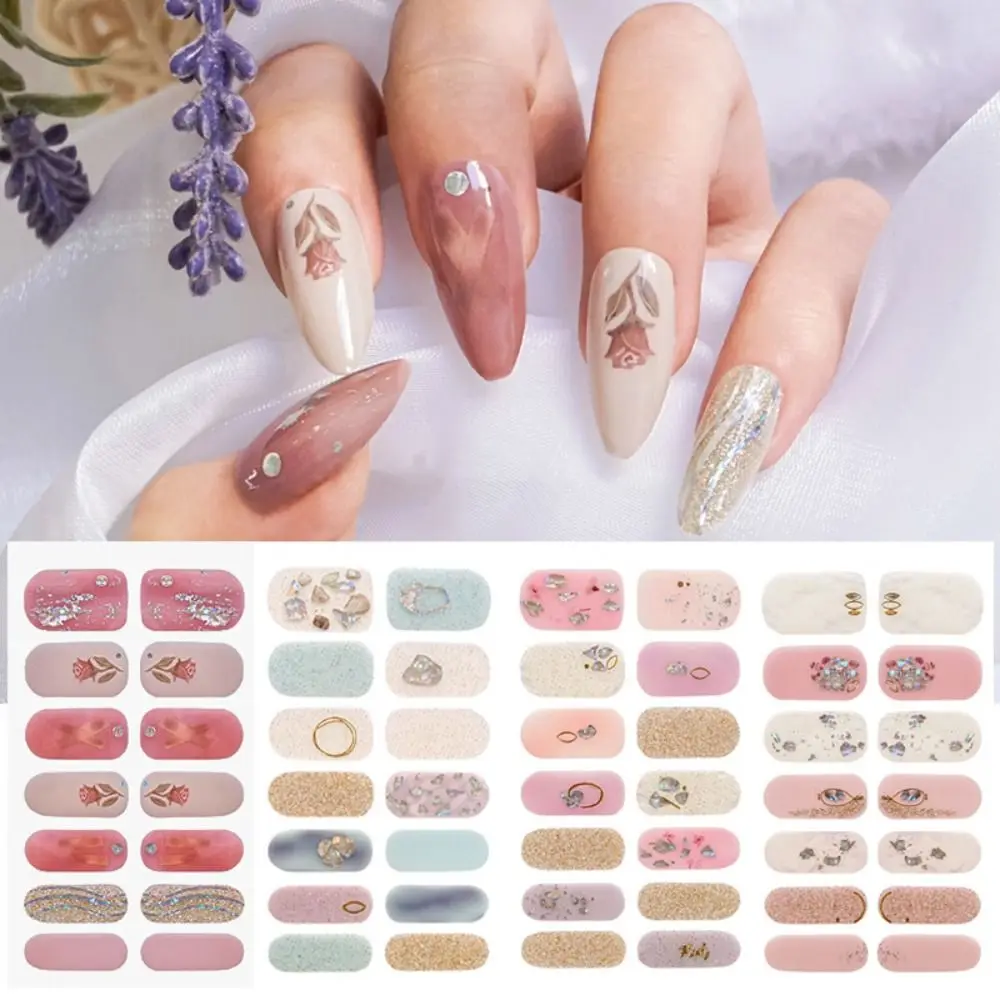 

DIY Self-adhesive Full Cover Sticker Manicure Decoration Flower Design Nail Varnish Film Nail Decals