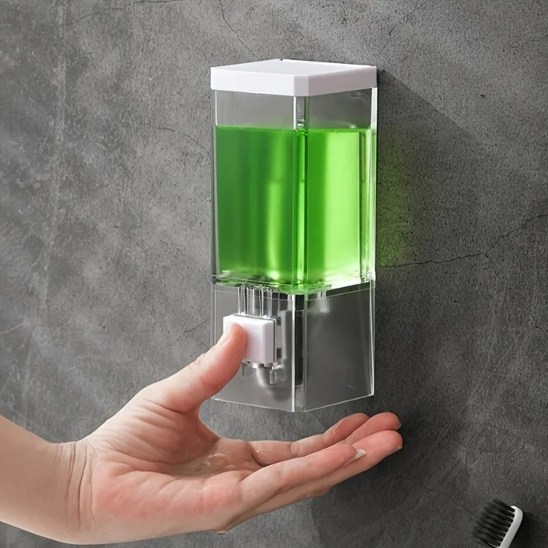 Wall Mounted Soap Dispenser Is Easy To Install Without Drilling, Suitable for Hand Sanitizer and Shampoo-Saving Space