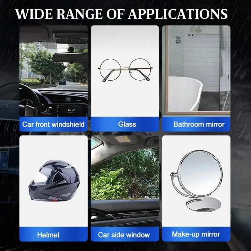 Auto Anti-rain Agent Rearview Mirror Water Repellent Glass