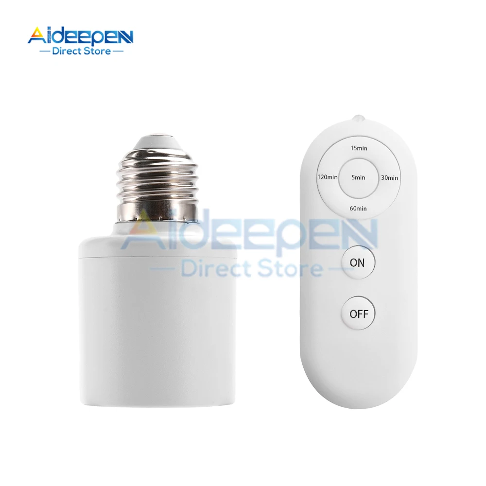 Telecomando senza fili Portalampada portalampada E27 Portata 8M per lampadine a LED Portalampada K interruttore luce wireless AC 110-240V  39