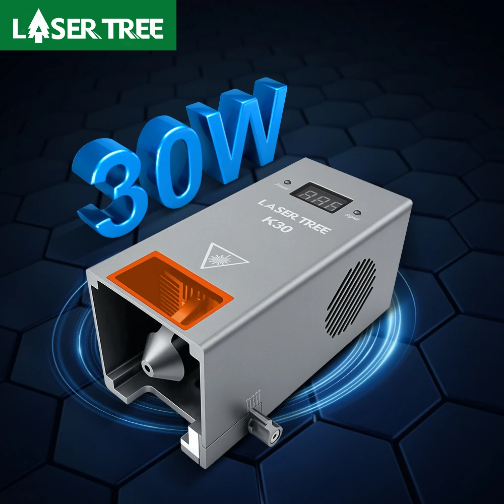 LASER TREE 30W Optical Power Laser Module with Air Assist 6 Diodes Laser Heads for CNC Engraver Machine DIY Cutting Wood Tools - 1