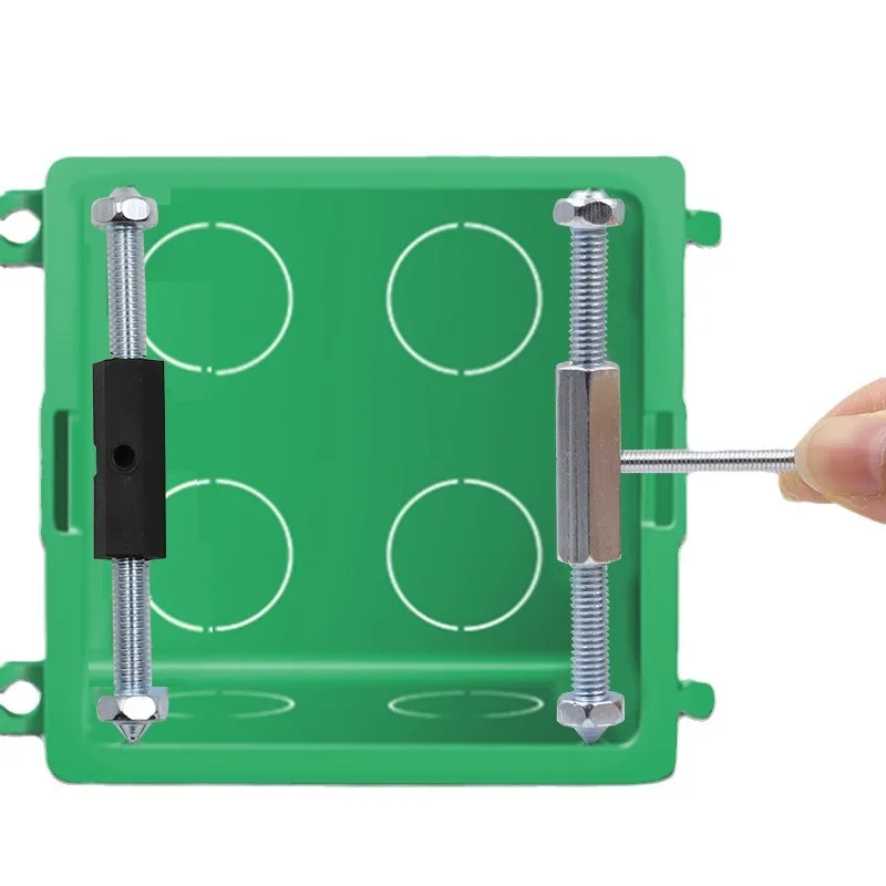Wall Switch Socket Cassette Repairer Adjustable Cassette Screws Support Rod with Wrench Electrical Accessories 10 Pcs