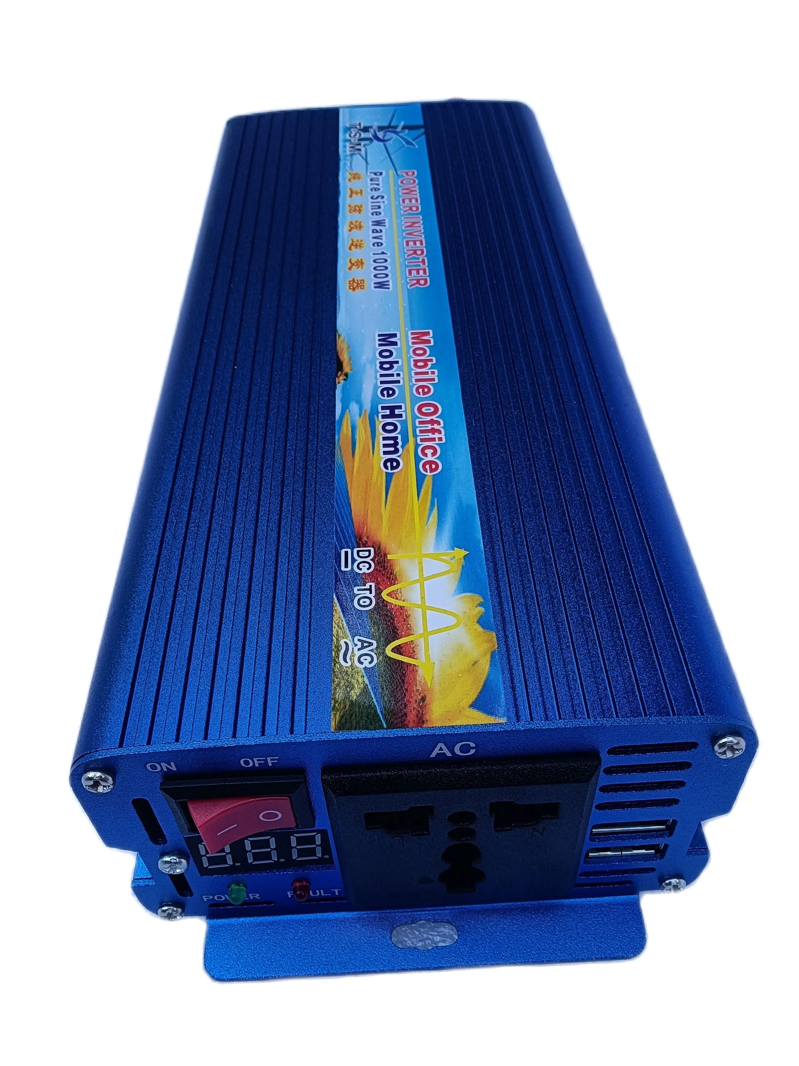 Lifepo4 배터리용 순수 사인파 인버터, 서지 전력 2000W, 1000W, DC 36V 범위, 29V-42V, AC 220V, 230V, 240V, 50HZ
