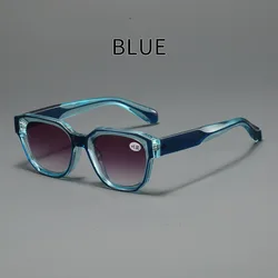 Stylish Oversized High - Definition Sun and Reading Glasses (Blue)