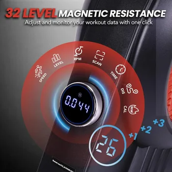 Magnetic Rowing Machine for Home with 350lb Weight Capacity, 14/32 Level Magnetic Resistance, Foldable & Compact Rower Machine, 3