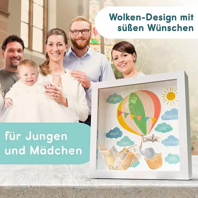 Piggy Bank Girls Money Banks 3D Képkeret Pénzmegtakarító Doboz Érme Konténer Fiúknak Lányok Születésnapi Ajándék Otthoni Dekoráció - Image 3