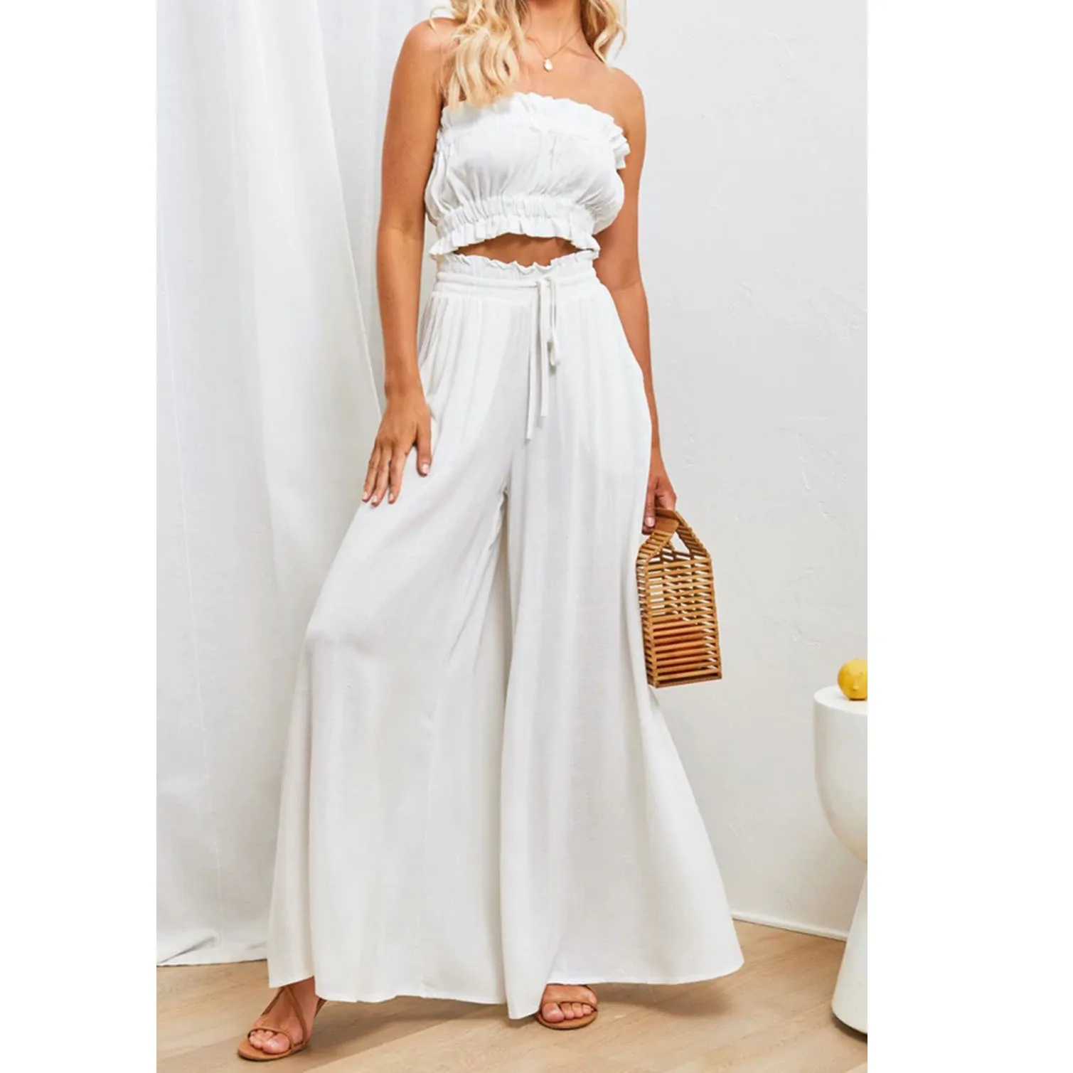 Women's Casual Wide-leg Popular Style Loose Casual Fashion Trousers for Women