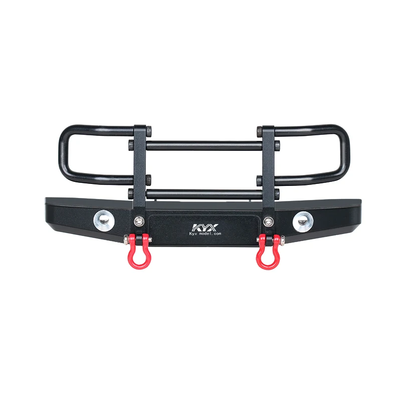 KYX Racing Aluminum Front Bumper Upgrades Parts Accessories for 1/18 RC Crawler Car Traxxas TRX-4M TRX4M Bronco #97074 2