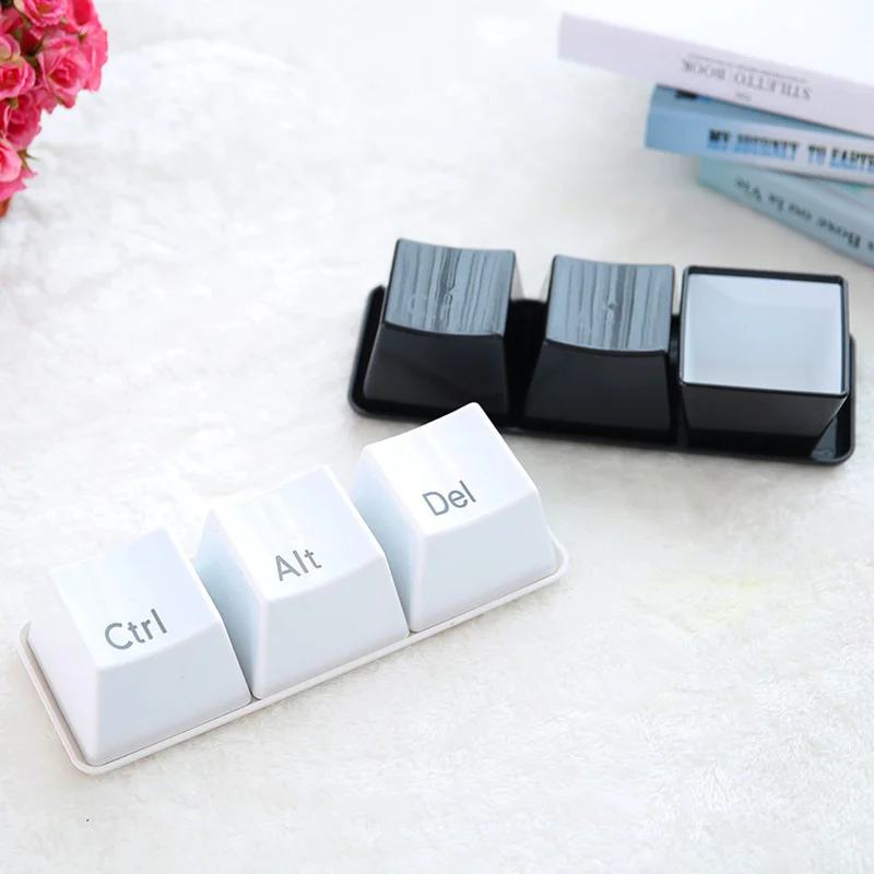 Creative Cup Tea Set Keyboard Fashion Cups Black color ctrl del alt 3 pieces/ Mugs Promotion Gifts Trade Shows Wedding | Дом и сад