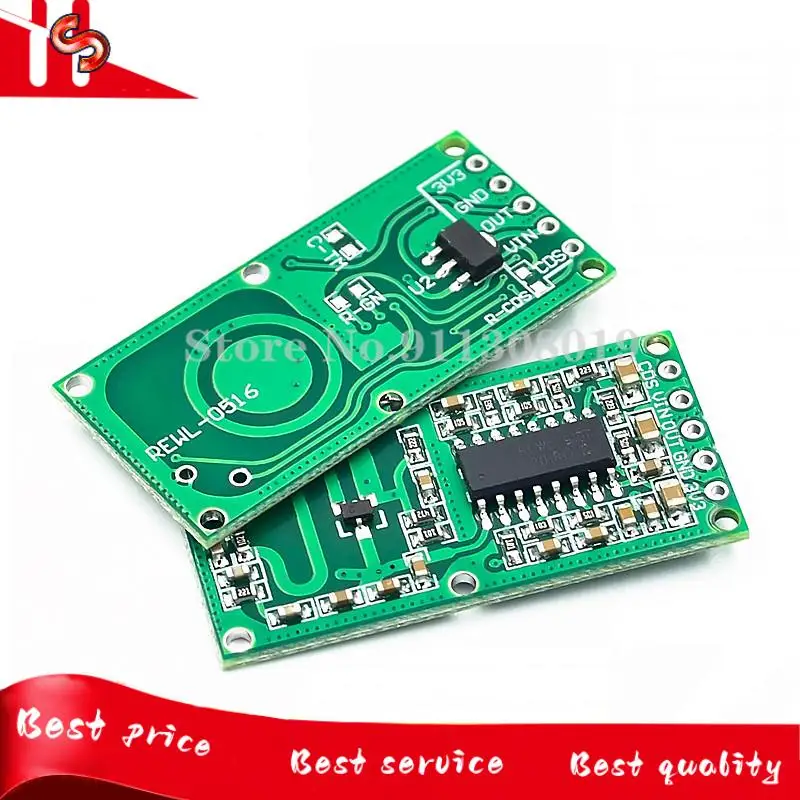 

5PCS/LOT RCWL-0516 microwave radar sensor module Human body induction switch module Intelligent sensor