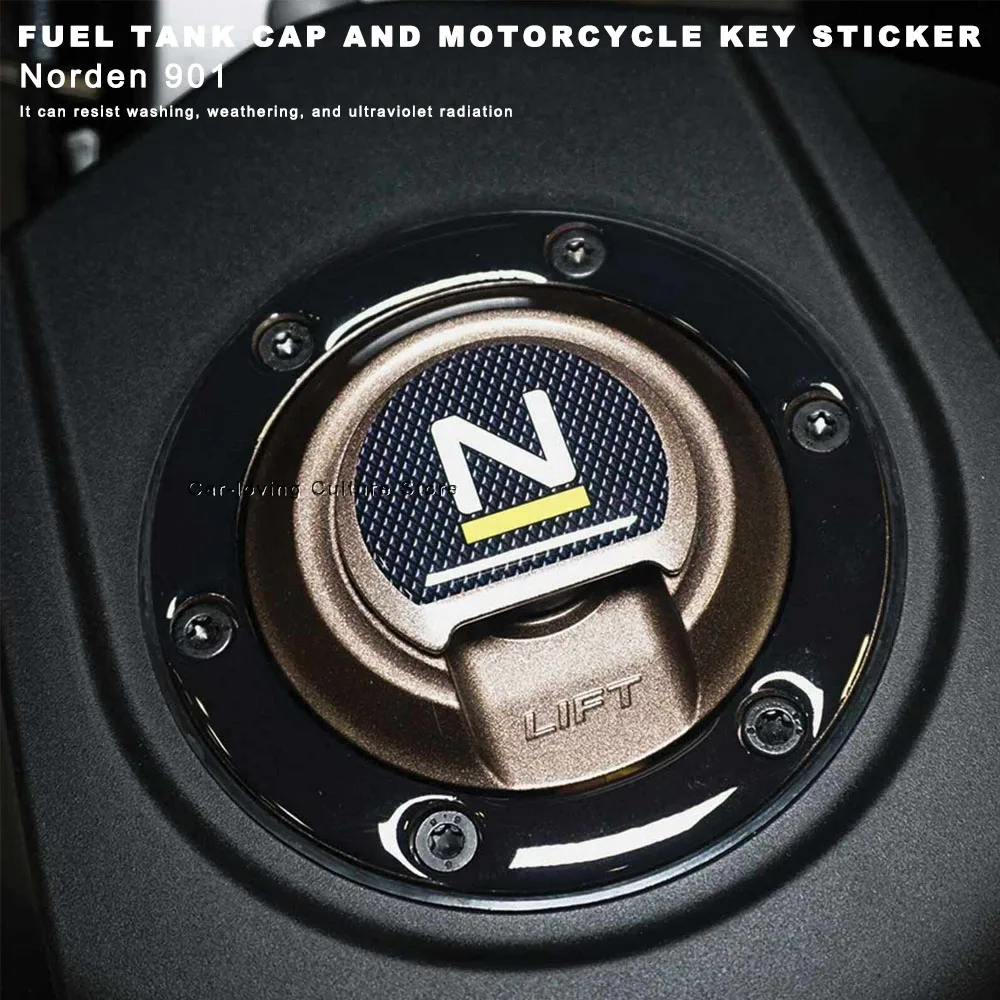 

Waterproof Protective Sticker Motorcycle Fuel Tank Cap And Key Sticker 3D Motorcycle Sticker For Husqvarna Norden 901