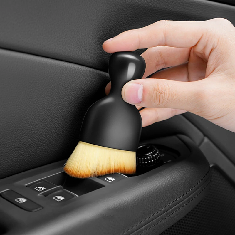 SEAMETAL Car Interior Cleaning Tool Air Conditioner Air Outlet Detailing Cleaning Brush Car Crevice Dust Removal Artifact Brush 2