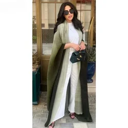 Miyake Pleated Women Oversized Trench 2024 Spring New Lapel Long Sleeved Cardigan with Retro Design Long Jacket Luxurious Robe
