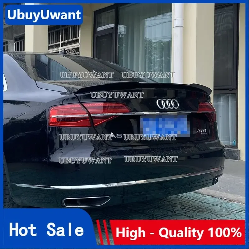 

Для Audi Новинка A8 2015 2016 2017 2018 2019 спойлер из АБС-пластика крылья багажника автомобиля задний спойлер аксессуары для украшения