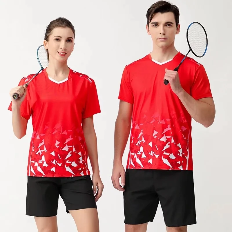 Badminton Shirts Table Tennis Shirts Outdoor Running T-Shirts Fitness Gym Tennis Ping Pong Golf Unisex Men Women Kids