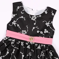 Robe d'été pour filles de 5 à 14 ans, tenue de princesse sans manches + veste à manches longues, 2 pièces, robe de spectacle de Piano, vêtements pour enfants et adolescents 4