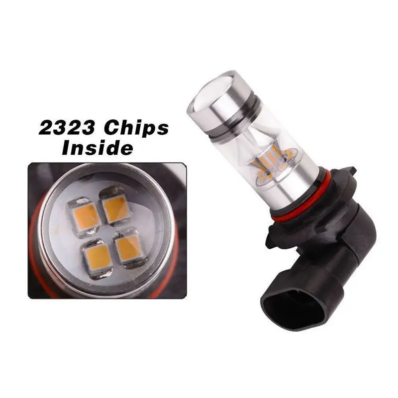 6X 9005 HB3 6000K 100W 2323 LED 프로젝터 안개등 운전등 전구 흰색