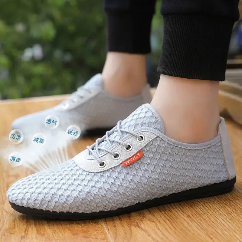 Zapatillas de deporte de marca para zapatos informales de malla a la moda, mocasines de alta calidad para adultos, calzado para conducir, Unise - AliExpress