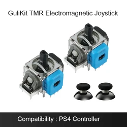 GuliKit Electromagnetic Joystick with Stick Cap for Game Controller Repair and Replacement (For PS4)
