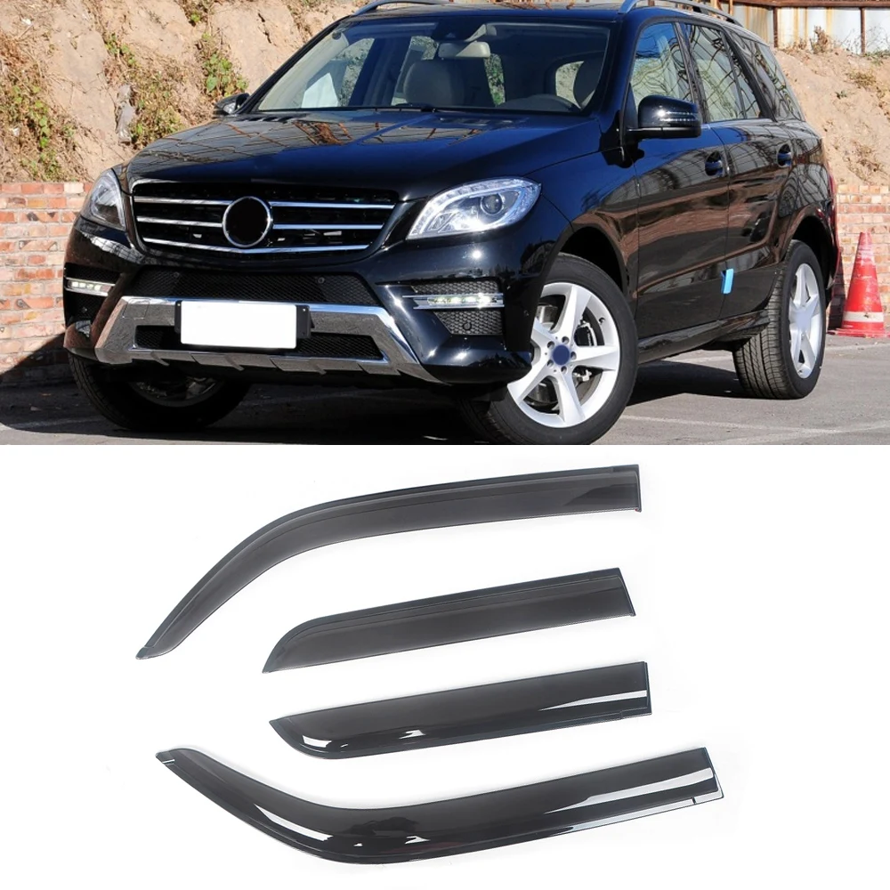 

Козырек для боковых окон Mercedes-Benz M-Class 1996-2015, черный тонированный