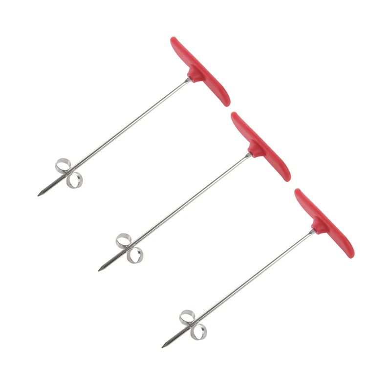 

3X New Creative Vegetable Fruit Spiral Twist Knife Stainless Steel Manual Spiral Carving Cutter Kitchen Tray Red