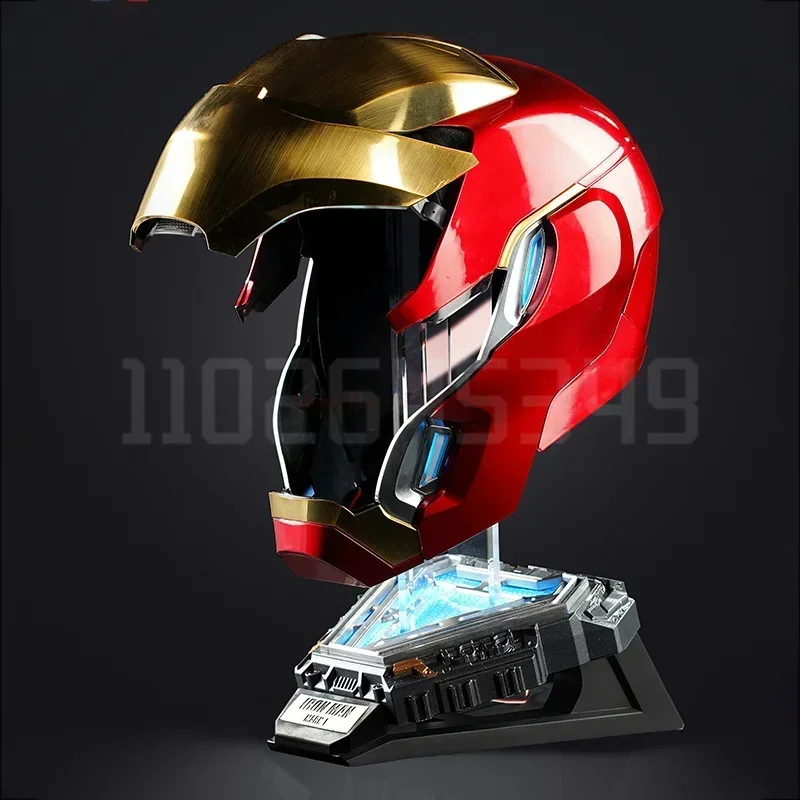 Voice-activated Deformation Helmet Anime Iron Man Mk50 Collection Figures Wearable Around Animation Derivatives Model Toy Gift