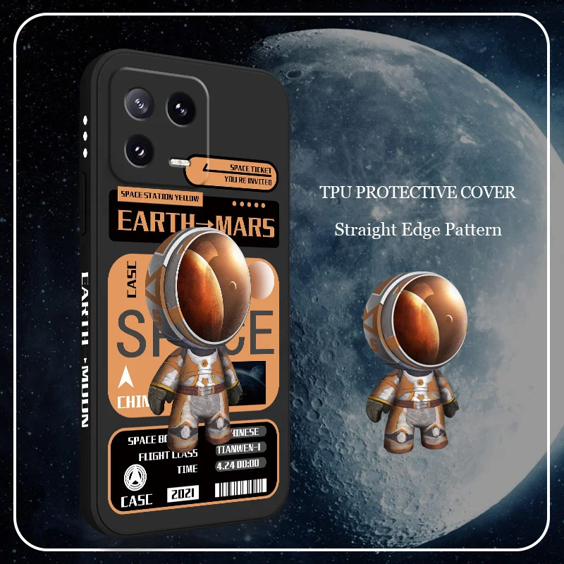 Astronaut Liquid Silicone Phone Case - Premium Protection with Stylish Design
