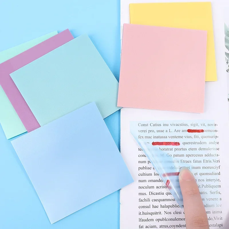 Waterproof Transparent PET Posted It Sticky Note Pads 50Sheets bookmarks stationery supplies,index tabs Creative Notepads Posits for School Stationery Office Supplies