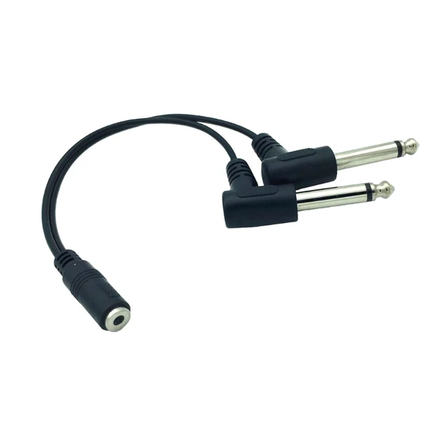 Cable De Audio Profesional Plug 6.3 Stereo A 2 6.3 Mono