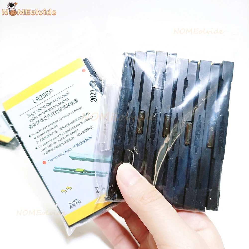 Black Fiber Optic Mechanical Splice Stripper with Fixed Length Guide