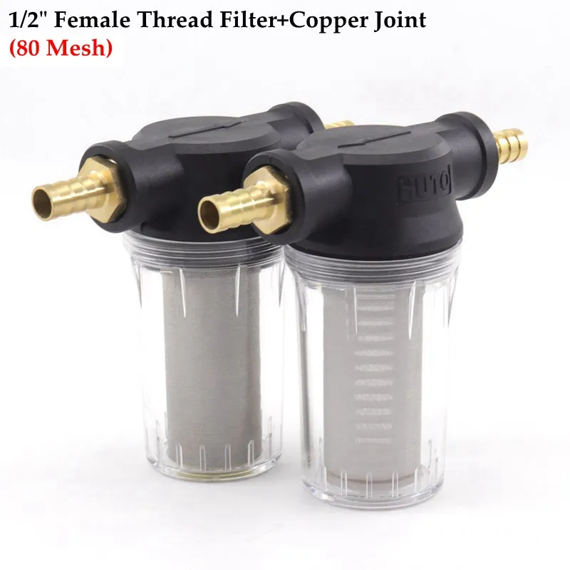1/2" Garden Watering Hose Filter Agricultural Irrigation Impurity Prefilter Aquarium Water Pump Filter 80 Mesh Strainer Mesh