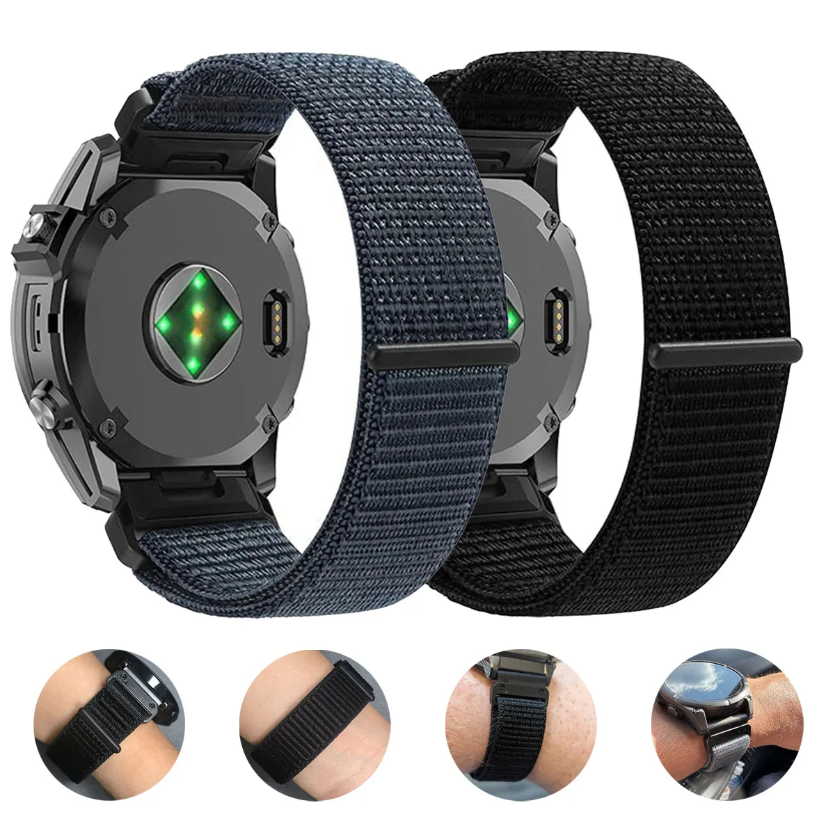 Premium Woven Nylon QuickFit Strap - Durable and Stylish Replacement Bracelet