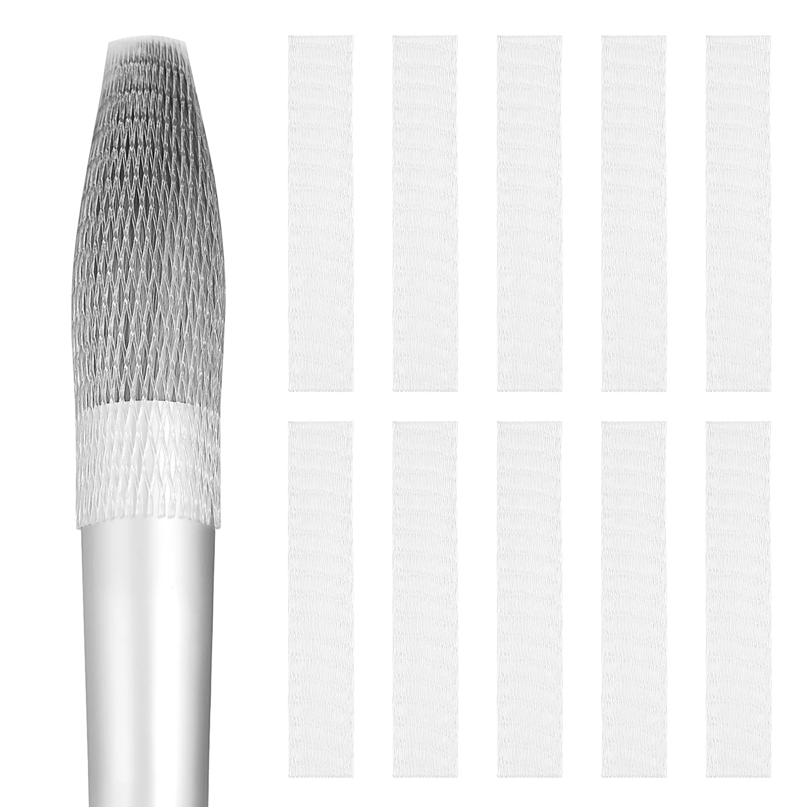 

Supvox 6x1.1CM Makeup Brushes Pen Guard Protector Set Reusable Expandable Makeup Tool Mesh Cover