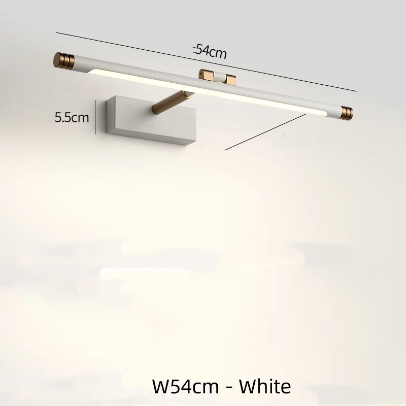 Hotel Bathroom Dressing Table Wall Lamp Metal Plating Body Up Down Sconce Lighting Bedroom Decoration Bathroom Mirror LED Lustre