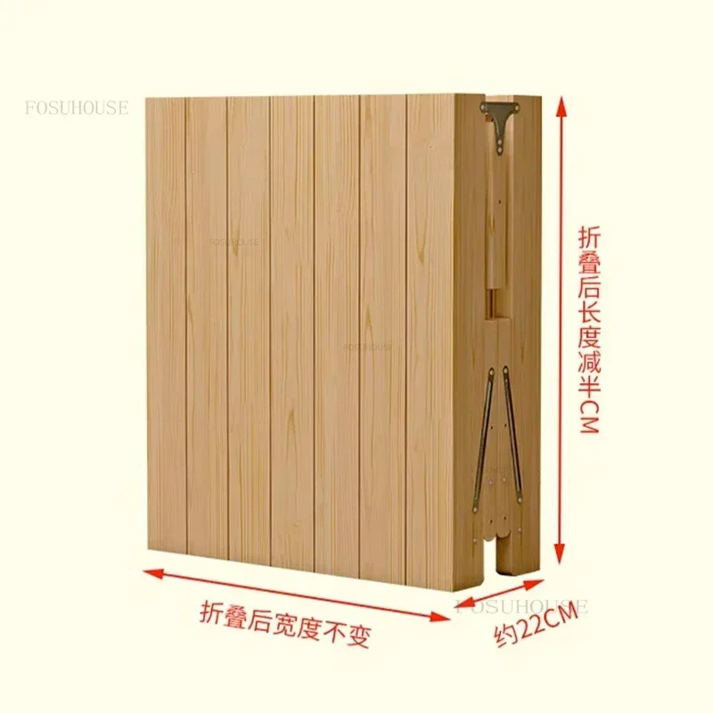 Nordic Solid Wood Children's Beds Foldable Kid Bed with Guardrails Extended Bed Simple Bedside for Adults Home Furniture Zz