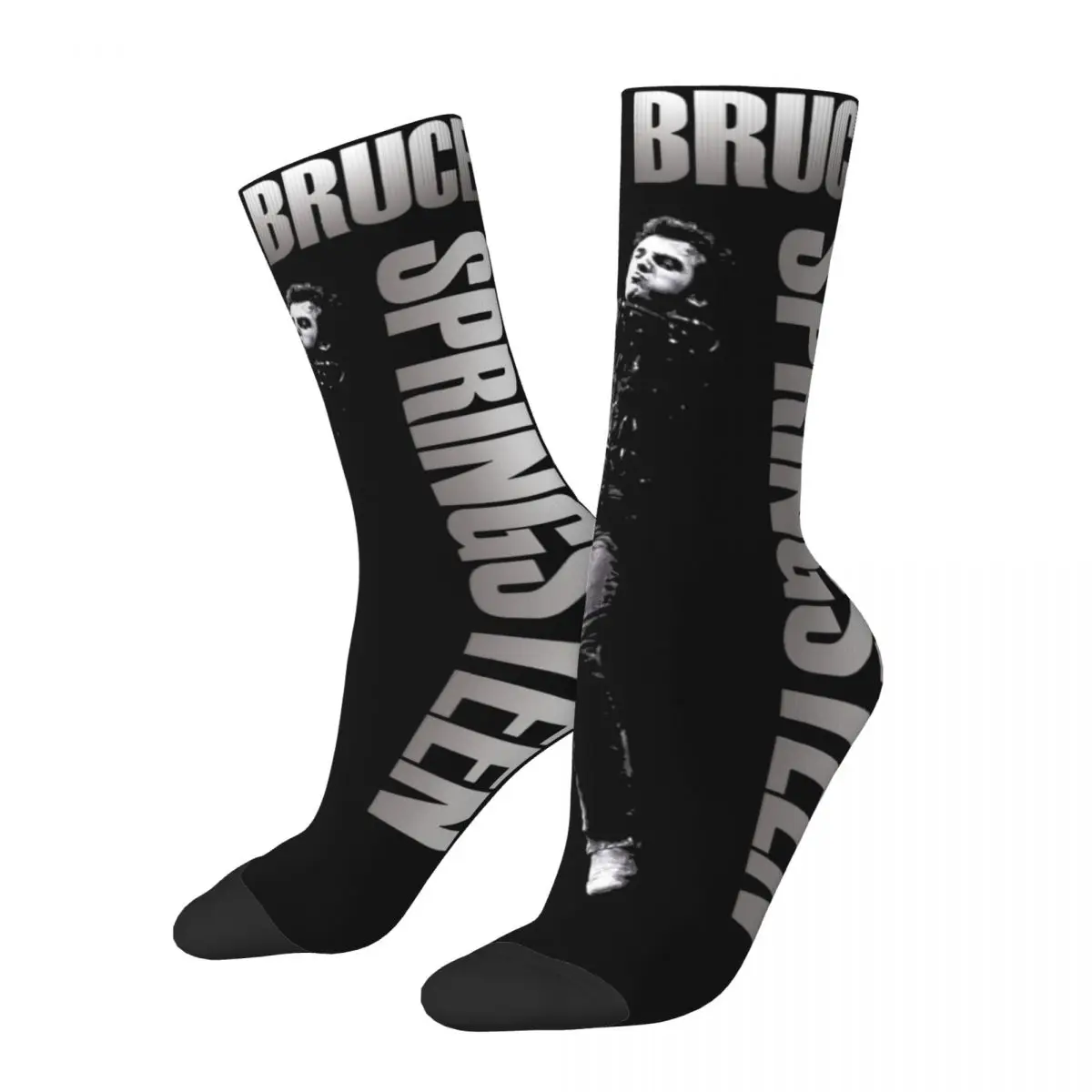 

Bruce Springsteen Cool Singer Merch Crew Socks Non-slip Rock Music Skateboard Long Stockings Soft for Men's Gifts