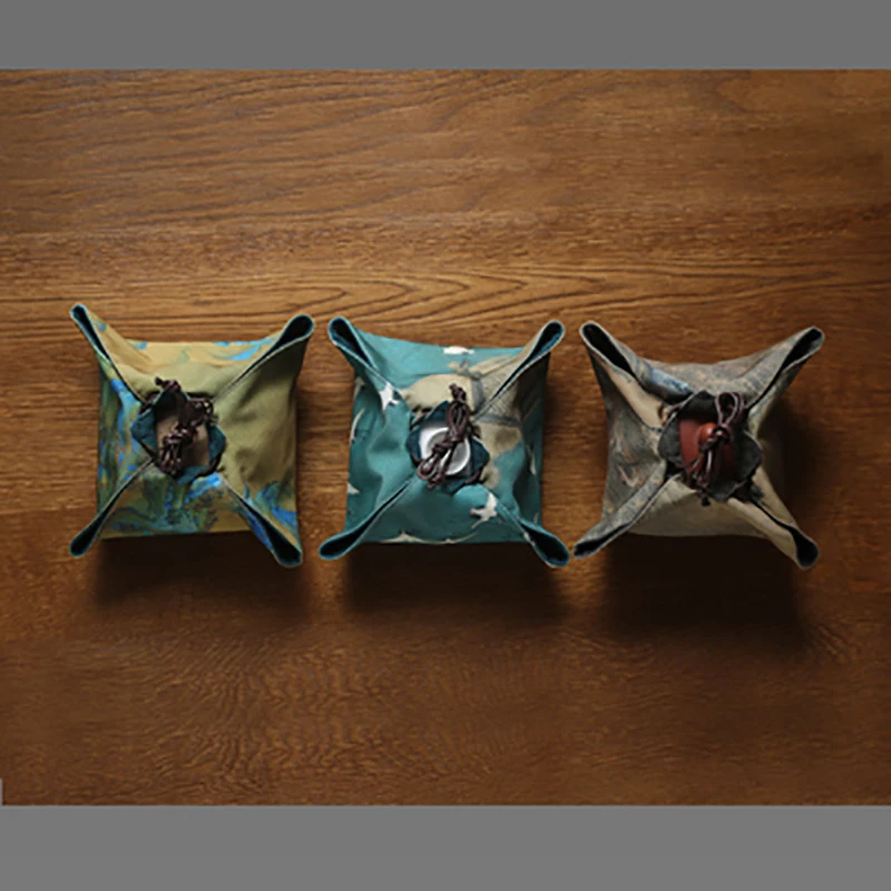 Chinese Teapot Teacup Storage Bag Pouch Portable Outdoor Travel Canisters Gaiwan Package Cloth Bag Tea Set Cozy Cozies Gifts